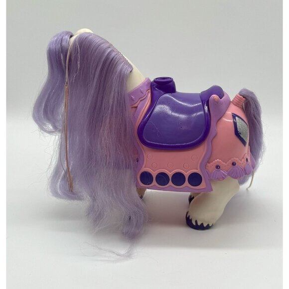Vintage Keypers Adult Horse Purple White Diamond Tonka No key 7” - Picture 3 of 8